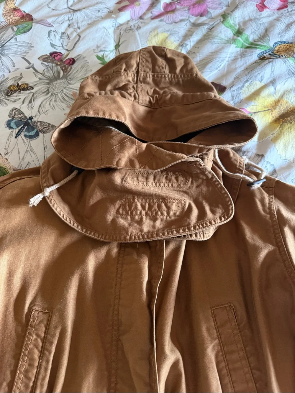 GAP Tan Brown Utility Hooded Field Jacket